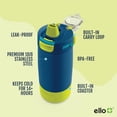 thumbnail image 2 of Botella de agua Ello Kids Colby de acero inoxidable, 350 ml, color verde azulado, 2 of 8