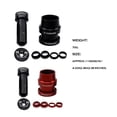 thumbnail image 3 of Greeniant Juego de cuencos de bicicleta de horquilla delantera ligera de doble rodamiento, anillos de sellado de auriculares externos a prueba de Ciclismo Negro, 3 of 6