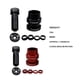 thumbnail image 5 of Eigraketly Juego de tazones de bicicleta ligeros de doble rodamiento Universal, auriculares resistentes al desgaste para ciclismo, reemplazo de Ciclismo Rojo, 5 of 6