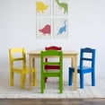 thumbnail image 3 of Humble Crew Ensemble table et 4 chaises pour enfants, bois, Blanc/Primaire, 3 of 6