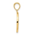 thumbnail image 2 of Auriga 14k Yellow Gold Polished Music Notes in Circle Pendant for Women, 2 of 6