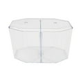 thumbnail image 2 of Tanque para peces beta pequeño, pecera pequeña, caja de cría transparente, pecera para betta con divisor para camarones, guppys, peces bebé, betta, 2 of 9