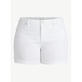 thumbnail image 5 of Terra & Sky Women's Plus High Rise A-Line Denim Short, 5" Inseam, Sizes 16W - 26W, 5 of 5