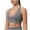 Dark Gray Bras for Women, variant on SMihono Trendy Womens Deep V-Neck Longline Sports Bra, Strappy Criss Cross Padded Cups Adjustable Spaghetti Straps Workout Yoga Crop Top Black 6