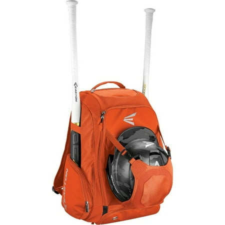 Easton Black Shoes - Easton Walk-Off IV Carrying Case Backpack for Bat Helmet Cleat Shoes Ball Orange