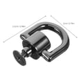 thumbnail image 2 of PAMINGONO 20Pcs 360 Degree Rotatable Black Alloy D Rings for Purse Bag Making Repair Hardware, 2 of 6