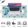 thumbnail image 5 of Long Mouse Pads for Desk,Light Blue Dinosaurs Geometric Pattern Desk Mats on Top Of Desks, Desk Mouse Pad Extra Large with 3mm Non-Slip Base and Stitched Edge for Gaming,Office,Work,Home 31.5"x15.7", 5 of 6