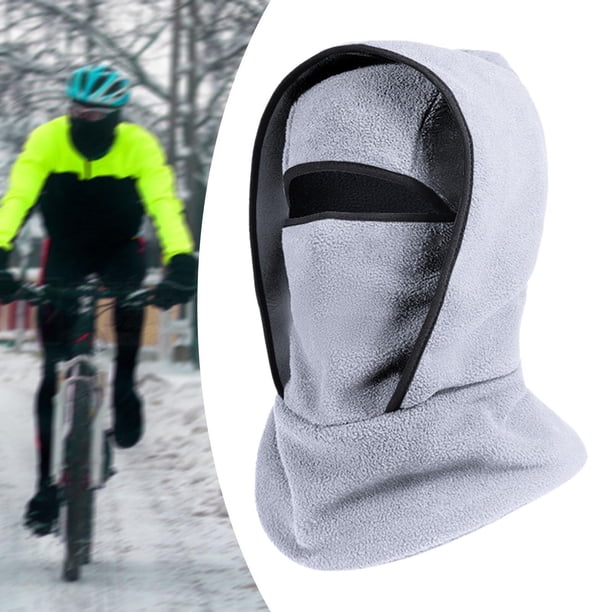 Pasamontañas térmico transpirable para el cuello, pasamontañas con capucha, pasamontañas para esquí, gorro de invierno Gris claro
