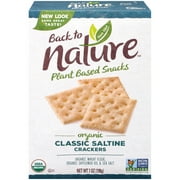 Back to Nature™ Plant Based Snacks Organic Classic Saltine Crackers 7 oz. Box
