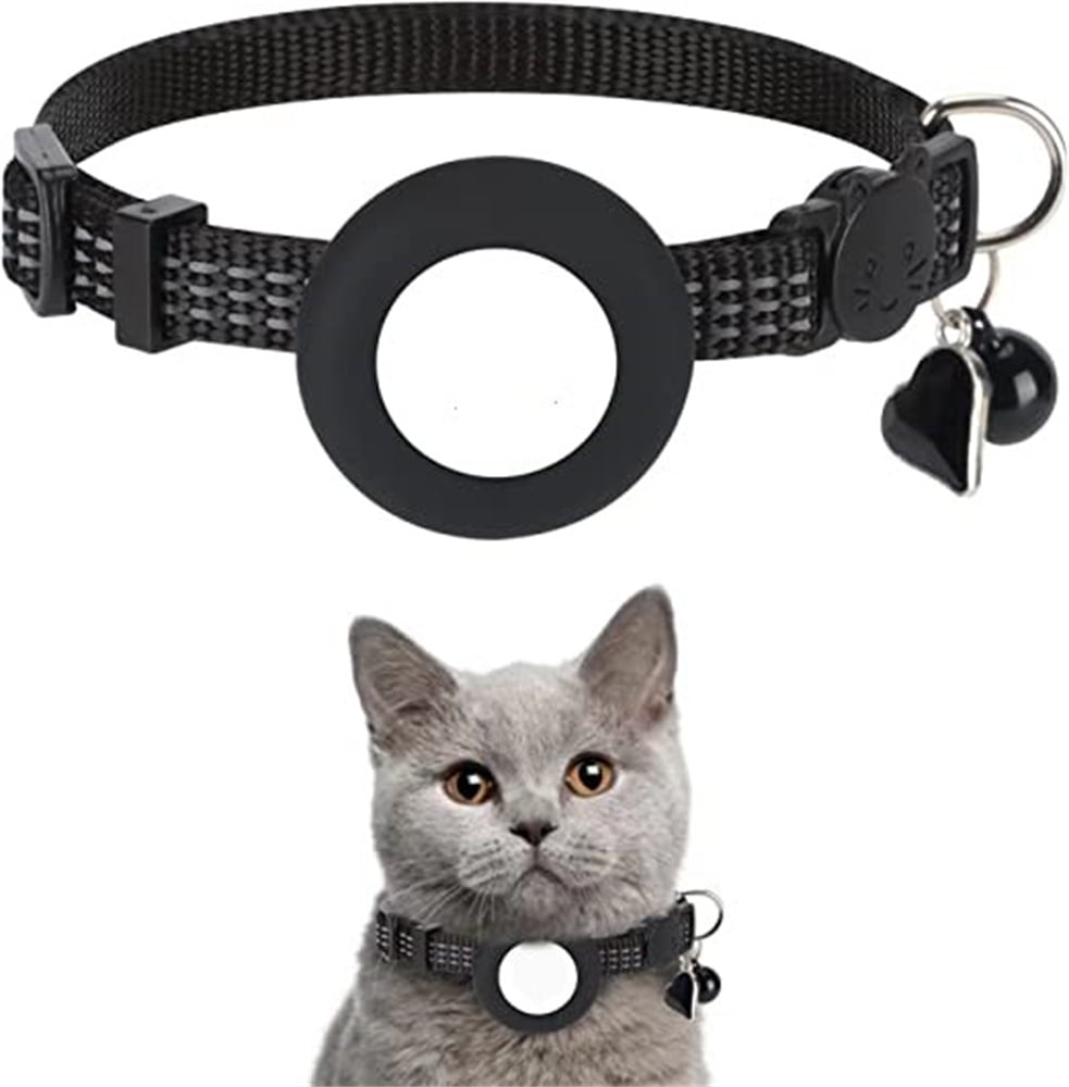 AirTag Integrated Apple Air Tag Cat Collar, Reflective GPS Cat Collar