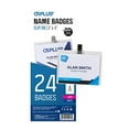 thumbnail image 6 of OS Plus Horizontal Top-Loading ID Name Badge Card Holder Protector, 3" X 4", 24 Pack, 6 of 8