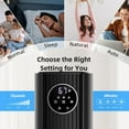 thumbnail image 4 of FREE VILLAGE 36 inch Tower Fan Portable Floor Fans,85°Oscillating Fan Quiet Cooling 12H Timer Remote Control Standing Bladeless Electric 3 Wind Speeds 4 Modes Bedroom Drom Office,Black, 4 of 8