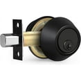 thumbnail image 1 of y Black Keyed Alike Double Cylinder Deadbolts Door Locks Round Keyed Both Sides Combo Door Locksets with Same Key for Exterior or Interior Doors 3 Pack Double Cylinder Deadbolt(Keye, 1 of 5