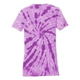 thumbnail image 6 of Womens Tie-Dye V-Neck Cotton Tee Purple 2X-Large, 6 of 6