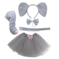 thumbnail image 5 of Conjunto de diadema con forma de elefante europeo y americano, falda, accesorios para el cabello para mujeres y niños, cueva para el cabello, baile de máscaras, tarjeta para el cabello, 5 of 5