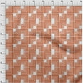thumbnail image 4 of oneOone Cotton Cambric Rust Brown Fabric Geometric Sewing Material Print Fabric By The Yard 42 Inch Wide, 4 of 4