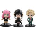 thumbnail image 3 of Figura de PVC de 3 piezas para niños, Figura de Anime con Base, Anya Spy X Family Loid Yor Forger Chibi Anua, modelo de Juguete para niños de 10cm, 3 of 4