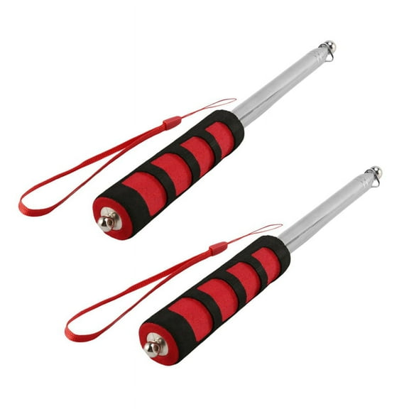 2X Extendable 2M Portable Telescopic Handheld Flag Pole Tool for Flags Windsock,2 x 2M Portable Handheld Pole,Random Color