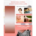 thumbnail image 5 of Red Ombre Yoga Towel for Hot Yoga Non Slip, Modern Gradient Abstract Art Yoga Mat Towel Absorbent Yoga Sweat Towels Microfiber Hot Yoga Blanket for Bikram Pilates 26"x74", 5 of 7