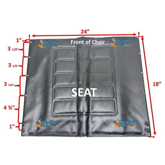 24x18 Vinyl SEAT Upholstery for Invacare Wheelchairs