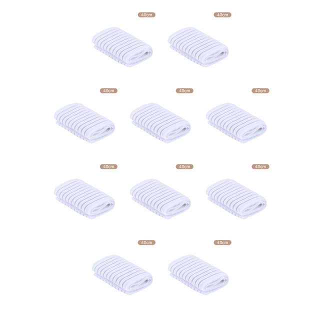 Soporte de muñeca de mano de nylon Greeniant Muñequera de compresión portátil para baloncesto Béisbol Gimnasio Blanco 10piezas