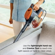 Shark Rocket Ultra-Light Corded Stick Vacuum, Carpet and Hardfloors, Pet Friendly, with Swivel Steering, HV301 Gray/Orange