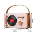thumbnail image 3 of PURCOLT Retro Bluetooth Stereo Portable Outdoor Home Stereo Classical Portable Plug-in U Disk Stereo Up to 65% off, 3 of 9