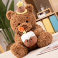 thumbnail image 4 of Hot Sale Cute Brown Bear Soft Doll Barcelo Bear Decorative Ornaments Cake Bear Plush Soothing Toys Stuffed Toys Advent Gifts, 4 of 5