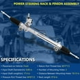 thumbnail image 4 of PANGOLIN Power Steering Rack Assembly 26-2632 Fit for 2005-2012 Toyota Avalon Camry, 2002-2012 Lexus ES300 ES330 ES350 Professional Power Steering Rack Replacement Part OE 4420033320, 25693, 4 of 7