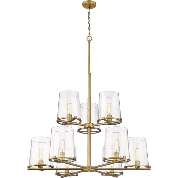 9 Light Chandelier In Transitional Style-47 Inches Tall And 38 Inches Wide     -Traditional Installation Z-Lite 3032-9Rb