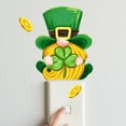 thumbnail image 4 of 3 Sheets St. Patrick’s Day Wall Stickers, Removable Luminous Glowing Shamrock Gnome Wall Decals Light Switch Decor for Bedroom Wall Decor,Play Room,Wall Decorations,Living Room Office Decoration, 4 of 9