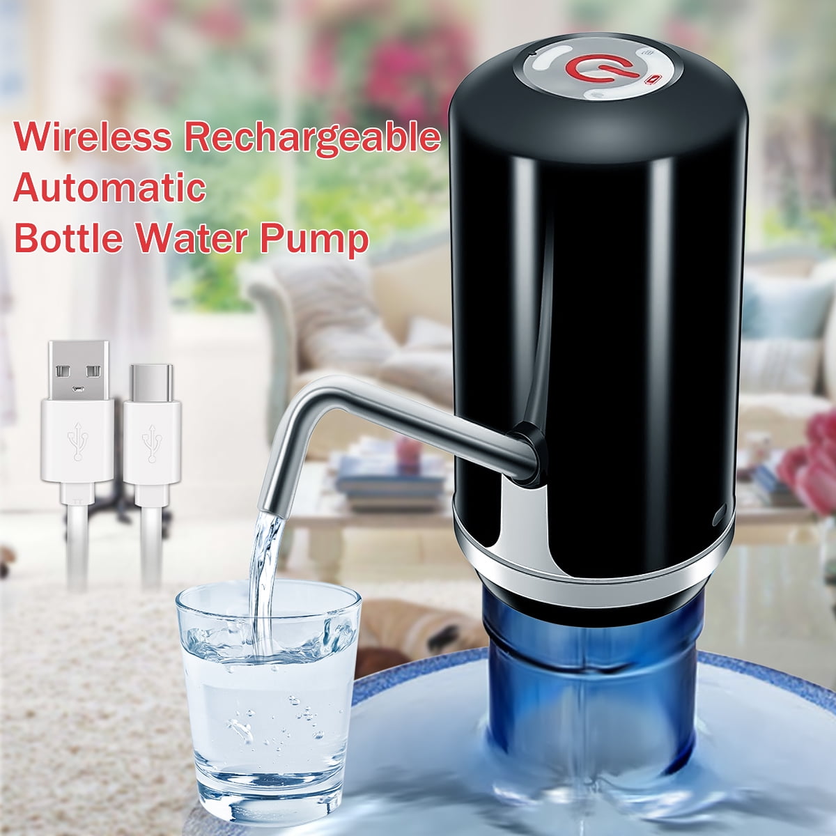 Automatic Electric Water Dispenser Bottled Drinking Water Pump Portable