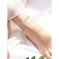 thumbnail image 5 of CACA LADY Infinity Anklet Moss Agate Anklet for Women 925 Sterling Silver Birthday Jewelry for Women Wife Mom, 5 of 6