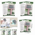 thumbnail image 4 of GleamNest Extra Long Pin Slicker Brush for Dogs & Cats, Pink, 4 of 8