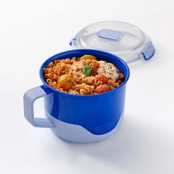 Rubbermaid Pack & Go 1.15 L Microwavable Noodle Bowl, 100% Leakproof Meal Prep Container, Dishwasher-Safe and Microwave-Safe