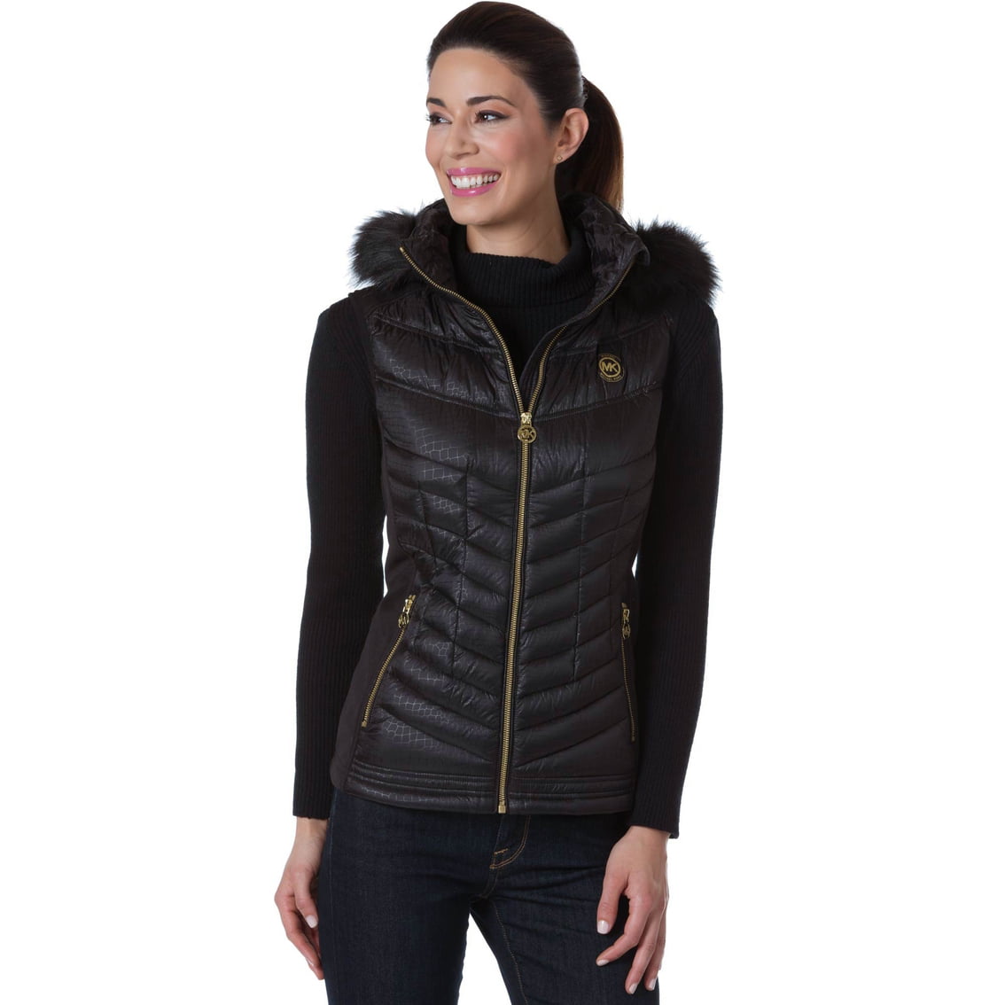 Down Puffer Quilted Vest, XX-Small 