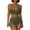 Army Green, variant on Womens Swim Skirt High Waisted Bikini Sets Belly Control Swimsuits Mesh Sarong Wraps Bathing Suits