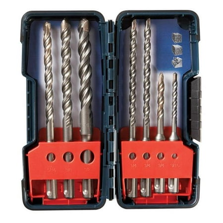 HCK001 Sds-plus Rotary Hammer Drill Bit Set- 7 (Best Rotary Hammer Drill Reviews)
