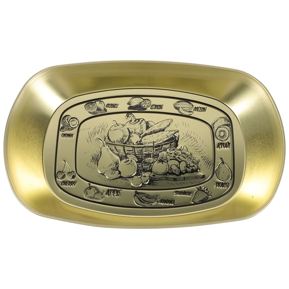 NISHUNA Dessert Tray Tinplate Thickened Dessert Serving Dish Appetizer Serving Tray