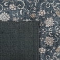 thumbnail image 5 of Luria Rugs Easy Care 2'6" x 12' Non-Slip 12 Ft Long Runner Rug for Hallway, Entryway, Kitchen, Bedroom - Vintage Floral, Moreno Collection - Dark Blue / Aqua, 5 of 7