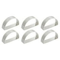 thumbnail image 3 of 6 anillos de servilleta de metal con hebillas para servilletas, soporte para servilletas en forma de D para mesas. Argén, 3 of 9