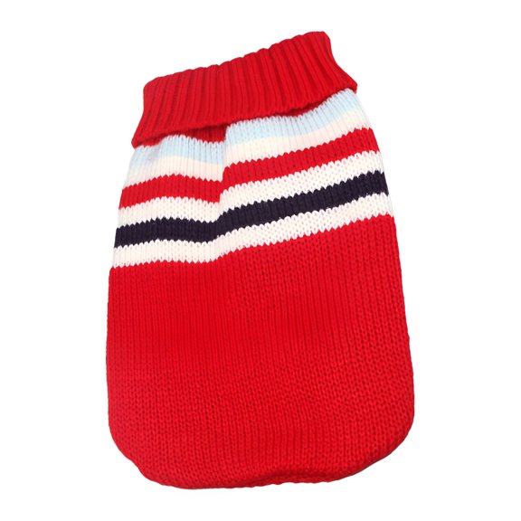 TELOLY 1Pcs Cat Sweater,Acrylic Boy Dog Clothes,Dog Coats for Medium Dogs,Red,Xs