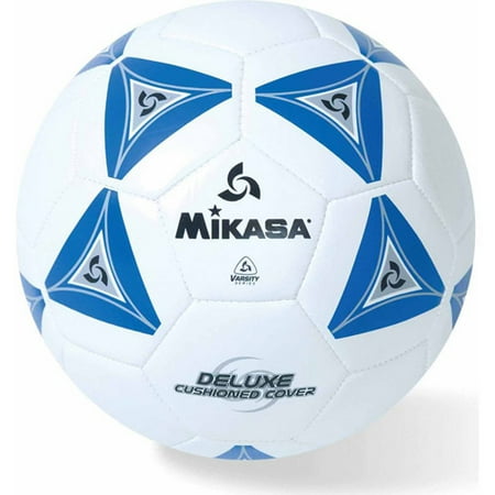 Mikasa Park Lane - Mikasa Soft Soccer Ball, Size 3, Blue/White