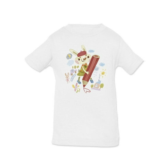 Bunny Drawing T-Shirt Infant -Image by Shutterstock,  6 Months