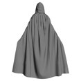 thumbnail image 2 of Capa unisex para mujer, larga, con capucha, para cosplay, Halloween, color liso, 2 of 6