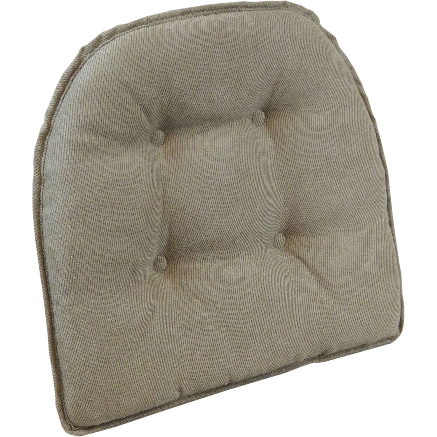 Gripper NonSlip 15" x 16" Nouveau Tufted Chair Cushions, Set of 2