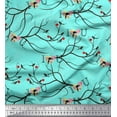 thumbnail image 1 of Soimoi Cotton Cambric Fabric Floral,Rat & Cat Artistic Printed Fabric 1 Yard 42 Inch Wide, 1 of 1