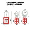 thumbnail image 3 of KFFKFF 60 Pack Lockout Tagout Kit Electrical Safety Padlock Hasp Tag Tie Plate, 3 of 9