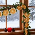 thumbnail image 5 of FEISHENTT Christmas Decorations - Fall Decor - 5.9 Ft Dried Orange Slice Christmas Fall Garland - Farmhouse Xmas Thanksgiving Decor Indoor for Table Mantle, 5 of 7