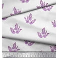 thumbnail image 3 of Soimoi Poly Georgette Fabric Leaves & Floral Block Print Fabric by The Yard 42 Inch Wide, 3 of 3